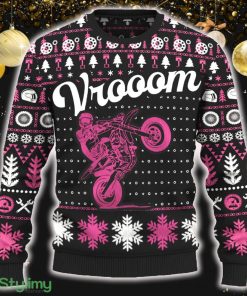 Vrooom 250 SX-F Motorcross Ugly Xmas 3D Sweater New Gift For Fans - Vrooom 250 SX-F Ugly Christmas Sweater_ 1