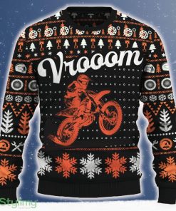 Vrooom 250 SX F Ugly Christmas Sweater 2023 Trending Motorcross Boutique For Fans Gift - Vrooom 250 SX-F Ugly Christmas Sweater_ 1