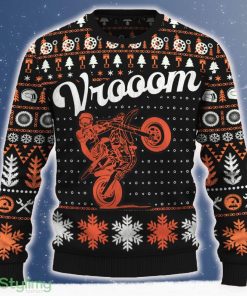 Vrooom 250 SX F Ugly Christmas Sweater 2023 Trending Motorcross Textile For Fans Gift - Vrooom 250 SX-F Ugly Christmas Sweater_ 1
