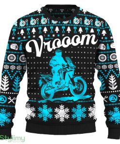 Vrooom Africa Twin Adventure Sports Knitted Motorcross Sweater Trendy Gift Fans For Men And Women Christmas - Vrooom Africa Twin Adventure Sports Ugly Christmas Sweater_ 1