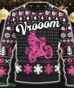 Vrooom Africa Twin Adventure Sports Motorcross Knitted Christmas Sweater New Gift For Men And Women - Vrooom Africa Twin Adventure Sports Christmas Sweater_ 1