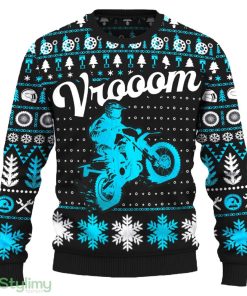 Vrooom CRF250L Knitted Motorcross Sweater Gift Fans For Men And Women Christmas - Vrooom CRF250L Ugly Christmas Sweater_ 1