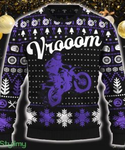 Vrooom CRF250L Ugly Christmas Sweater New Pattern Motorcross Holidays Gift Fans - Vrooom CRF250L Ugly Christmas Sweater_ 1