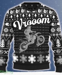 Vrooom CRF250R Christmas Tree AOP Sweater Motorcross Special Gift For Men And Women - Vrooom CRF250R Ugly Christmas Sweater_ 1