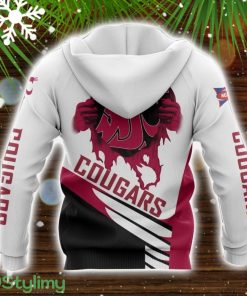 Washington State Cougars White 3D Hoodie All over Printed Winter Gift For Men And Women Product Photo 2