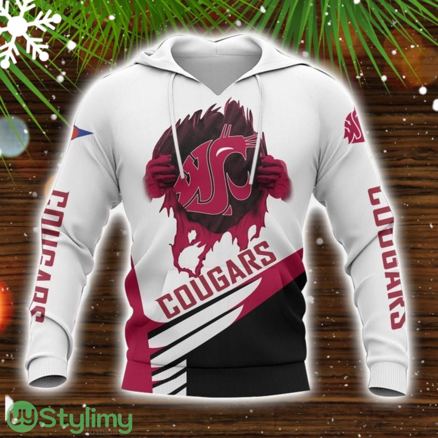 Washington State Cougars White 3D Hoodie All over Printed Winter Gift For Men And Women 6 Washington State Cougars White 3D Hoodie All over Printed Winter Gift For Men And Women Product Photo 1