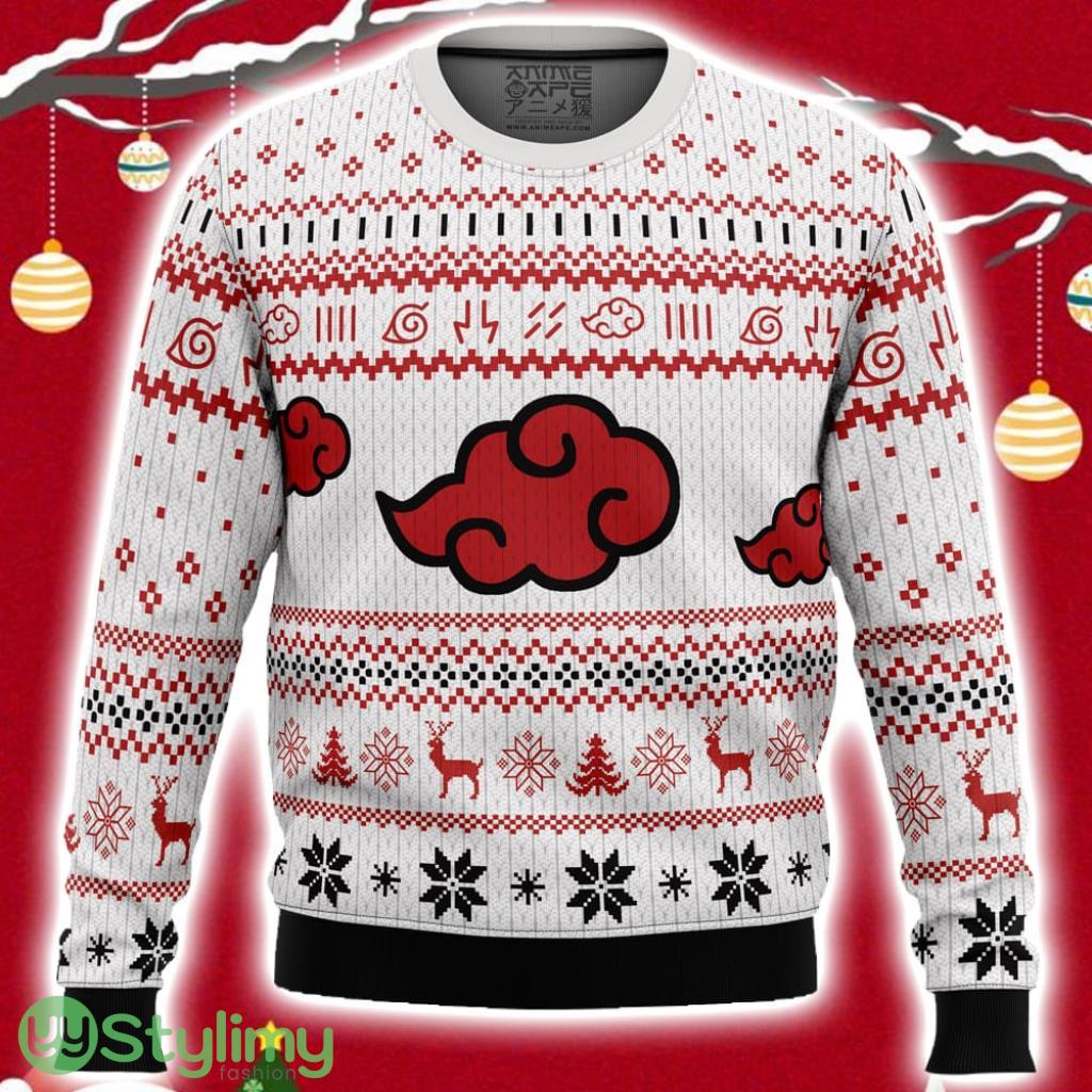 White Christmas Akatsuki Christmas Sweater 3D 2 White Christmas Akatsuki Christmas Sweater 3D Product Photo 1