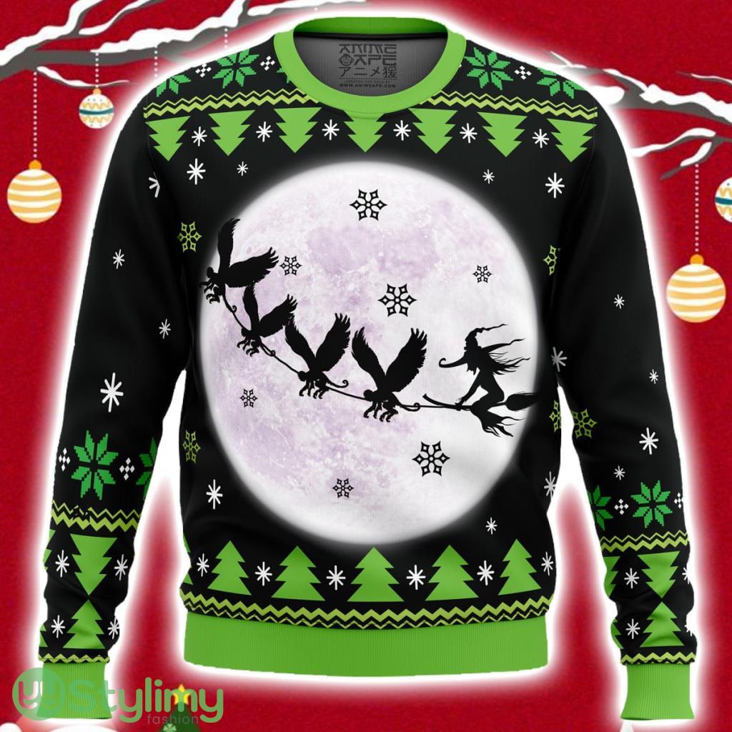 Wicked The Musical Ugly Christmas Sweater 3D 2 Wicked The Musical Ugly Christmas Sweater 3D Product Photo 1