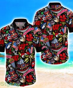Wisconsin Badgers NCAA1 Flower Hawaii Shirt Aloha Funny Pattern Summer Shirts Product Photo 1