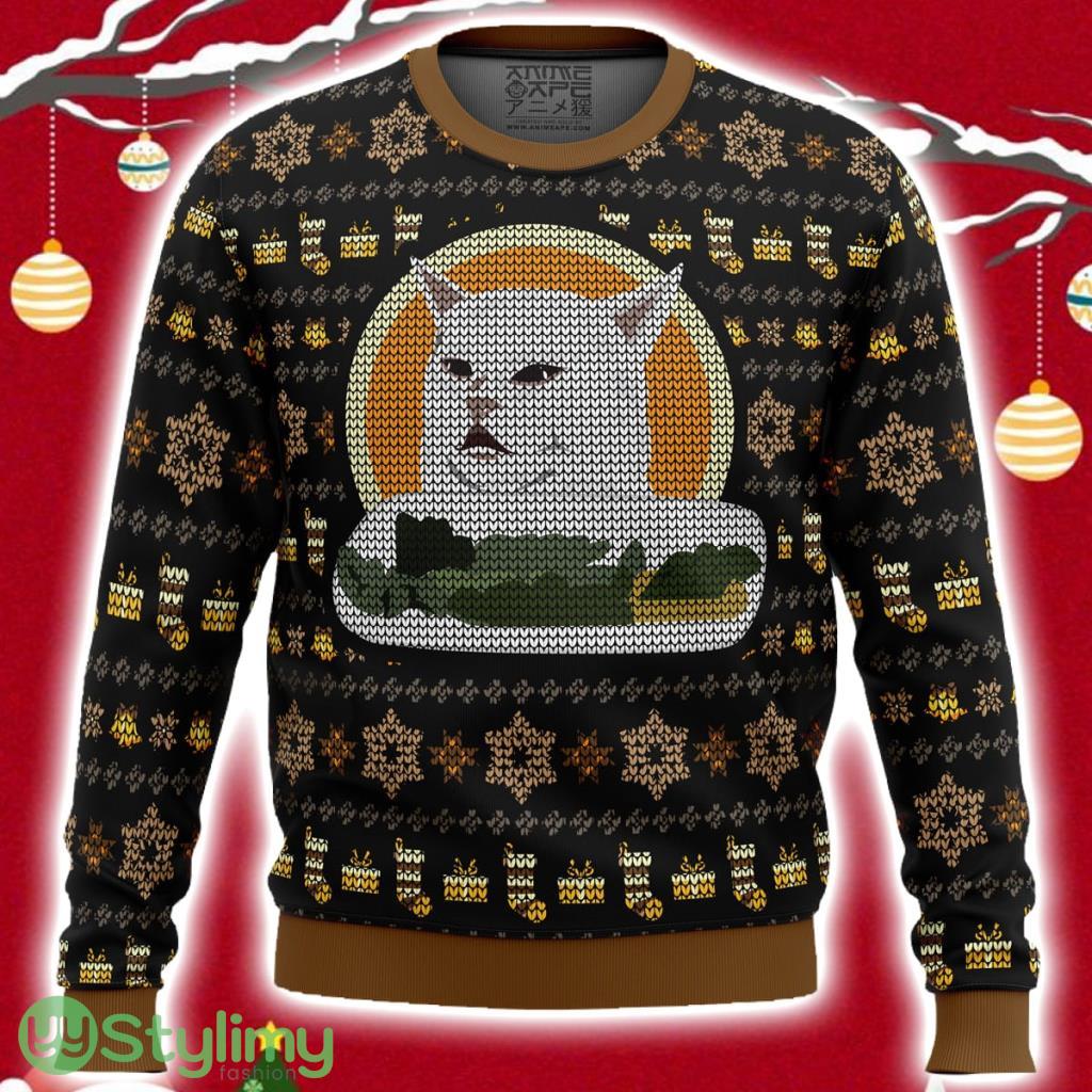 Woman Yelling At Cat Meme V2 Ugly Christmas Sweater 3D 2 Woman Yelling At Cat Meme V2 Ugly Christmas Sweater 3D Product Photo 1