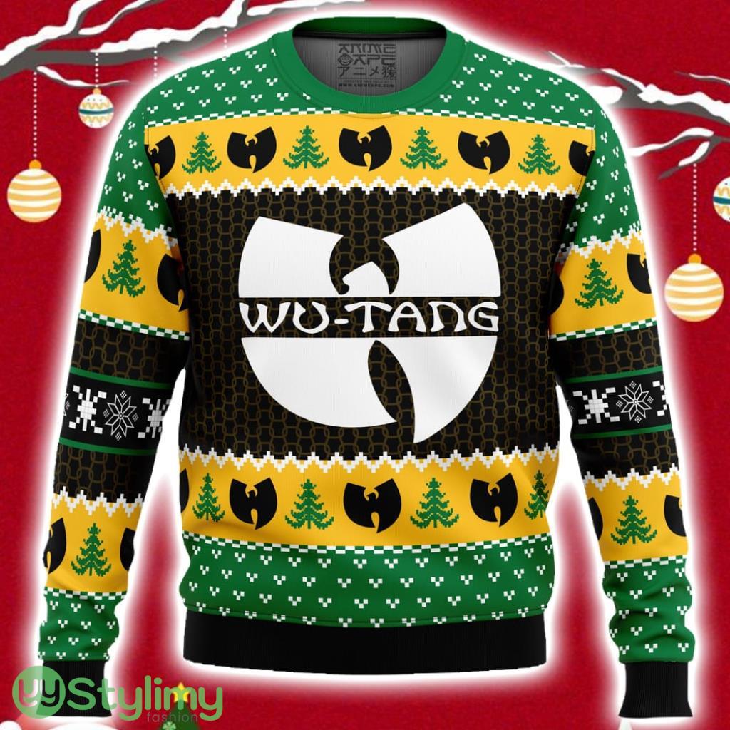 Yah It's Christmas Time Yo Wu Tang Clan Ugly Christmas Sweater 3D 2 yah its christmas time yo wu tang clan ugly christmas sweater 3d