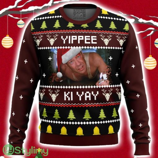 Yippee Ki Yay Ugly Dia Hard Christmas Sweater 3D
