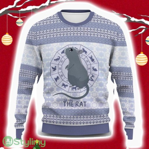Yuki The Rat Wool Ugly Christmas Sweater 3D