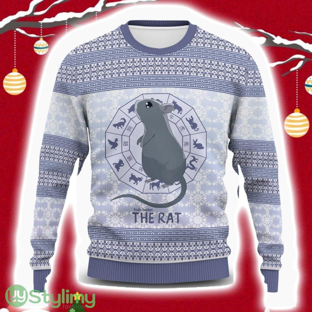 Yuki The Rat Wool Ugly Christmas Sweater 3D 2 Yuki The Rat Wool Ugly Christmas Sweater 3D Product Photo 1