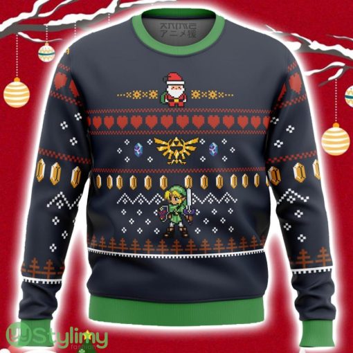 Zelda Santa Link Ugly Christmas Sweater 3D