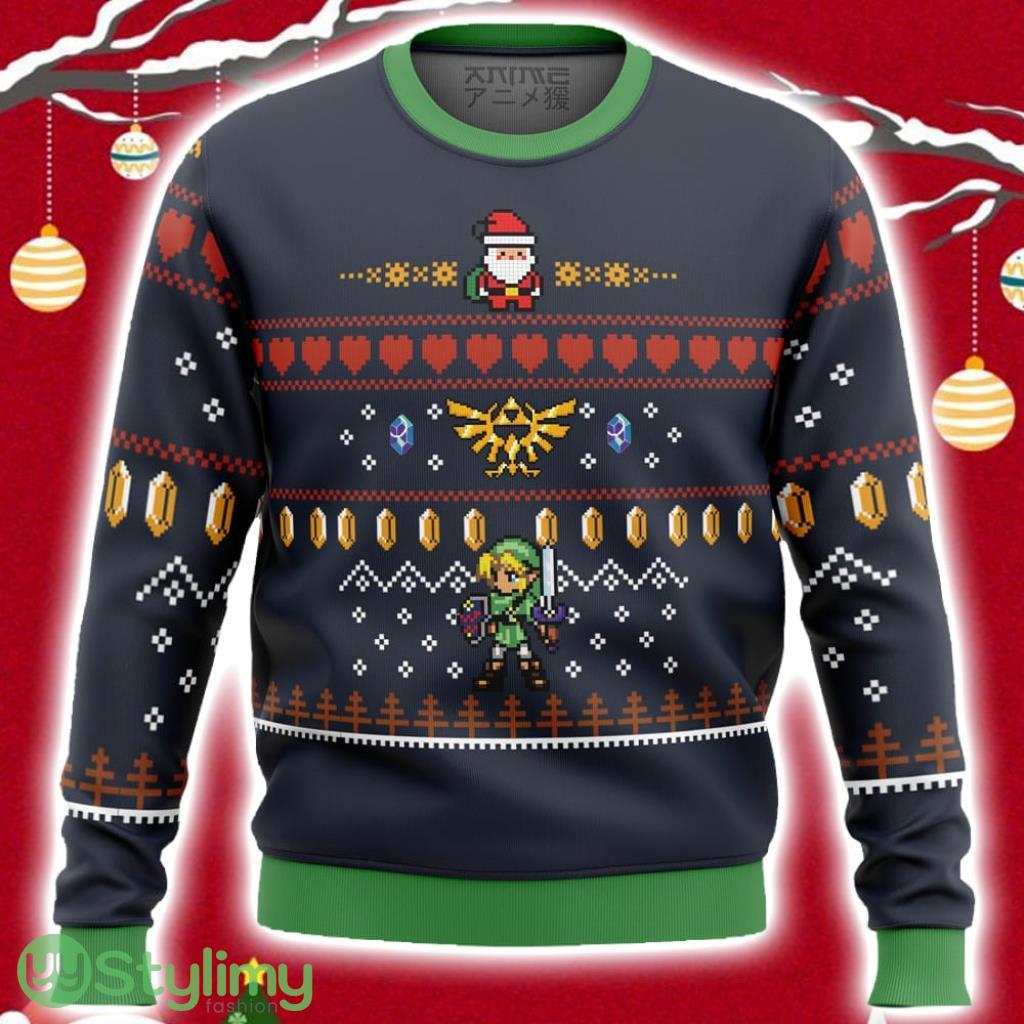 Zelda Santa Link Ugly Christmas Sweater 3D 2 Zelda Santa Link Ugly Christmas Sweater 3D Product Photo 1