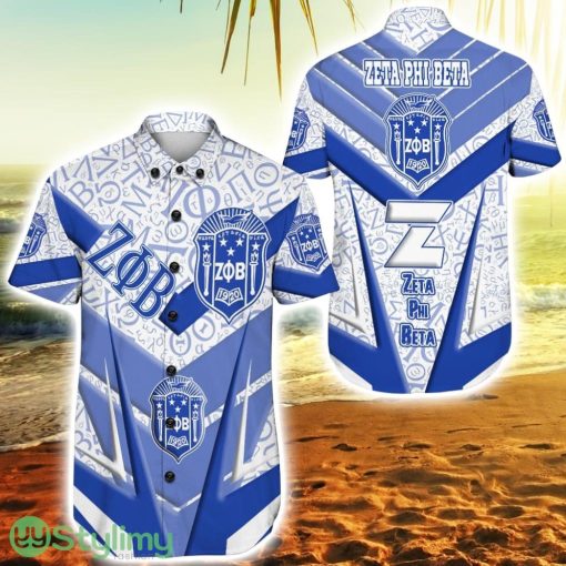 Zeta Phi Beta Sporty Style Vibrant Hawaiian Shirt For Men And Women