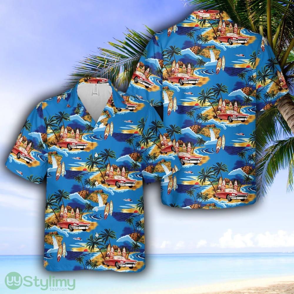 1964 Red Ford Thunderbird Hawaiian Shirt 2 1964 Red Ford Thunderbird Hawaiian Shirt - 1964 Red Ford Thunderbird Hawaiian Shirt