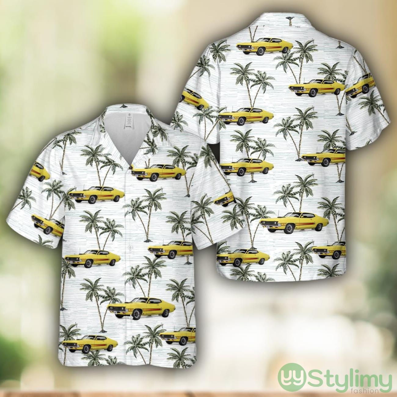 1970 Ford Torino Hawaiian Shirt 3D Printed Aloha Summer Shirt 2 1970 Ford Torino Hawaiian Shirt 3D Printed Aloha Summer Shirt Product Photo 1