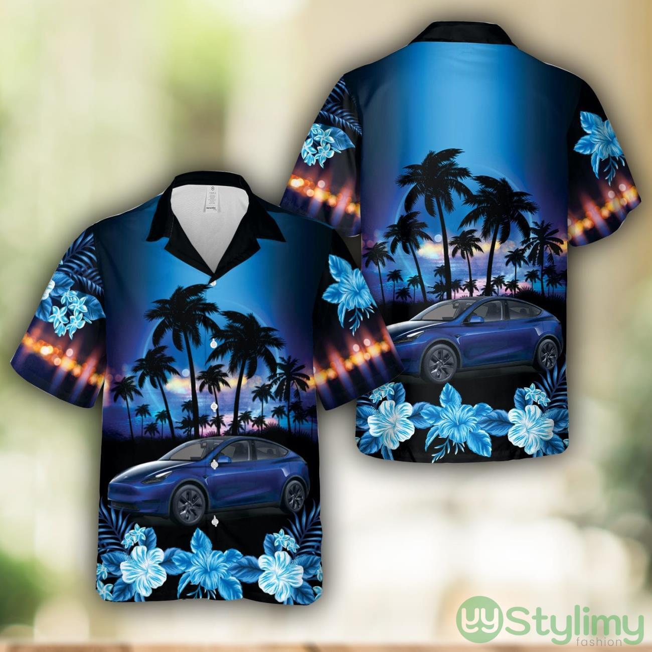 2024 Tesla Model Y Hawaiian Shirt 3D Printed Aloha Summer Shirt 2 2024 Tesla Model Y Hawaiian Shirt 3D Printed Aloha Summer Shirt Product Photo 1