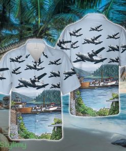 A Lockheed WC-130H of the 198th Airlift Squadron at Muniz ANGB, San Juan Hawaiian Shirt - A Lockheed WC-130H of the 198th Airlift Squadron at Muniz ANGB, San Juan Hawaiian Shirt