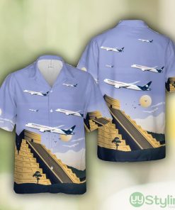 Aeromexico Boeing 787-9 Men And Women Hawaiian Shirt Product Photo 1