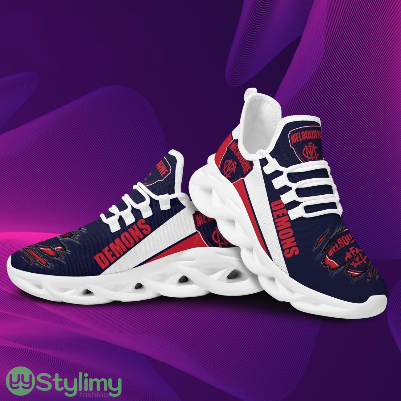 AFL Melbourne Demons Max Soul Sneakers Running Sports Shoes For Men Women 4 AFL Melbourne Demons Max Soul Sneakers Running Sports Shoes For Men Women Product Photo 4