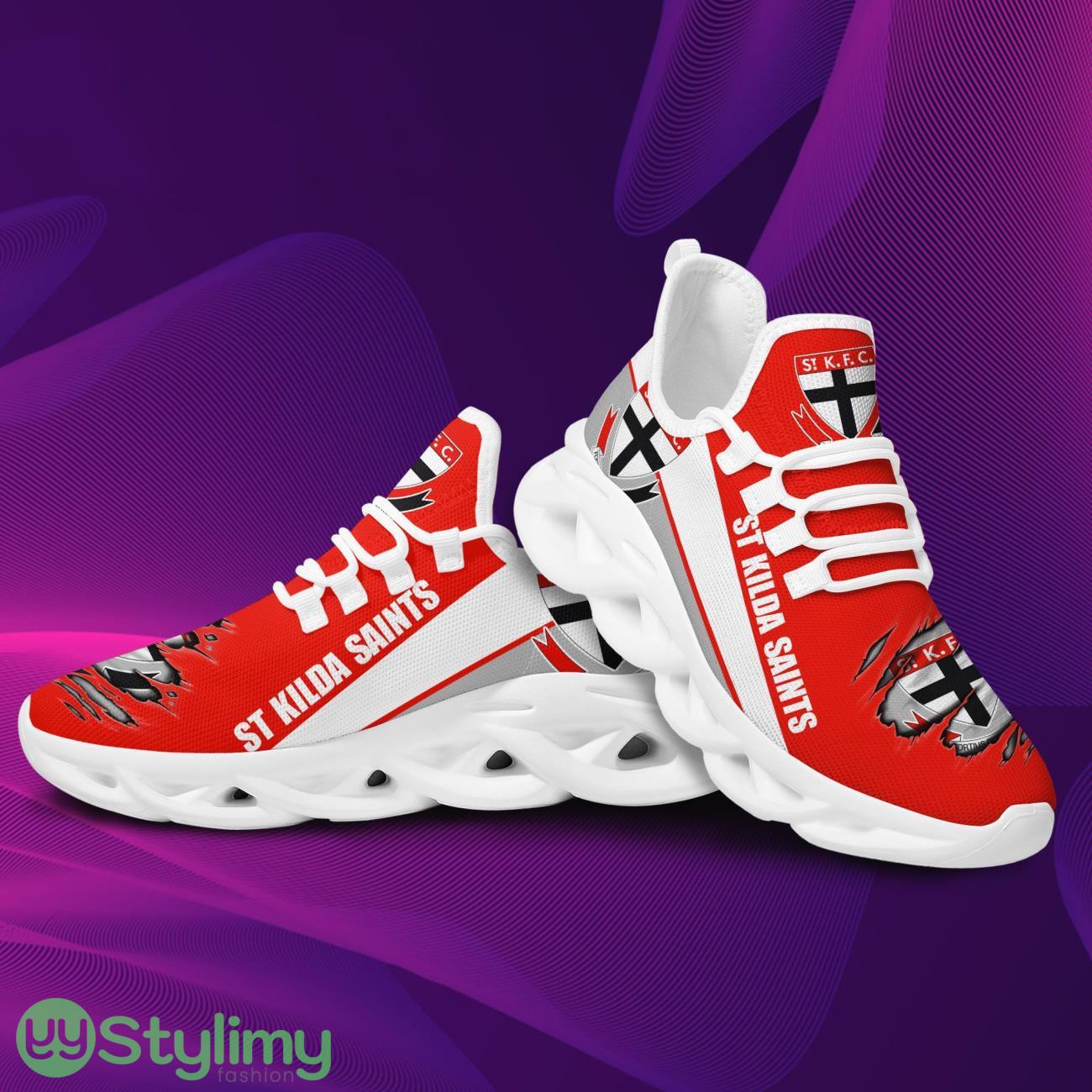 AFL St Kilda Saints Max Soul Sneakers Running Sports Shoes For Men Women 4 AFL St Kilda Saints Max Soul Sneakers Running Sports Shoes For Men Women Product Photo 4