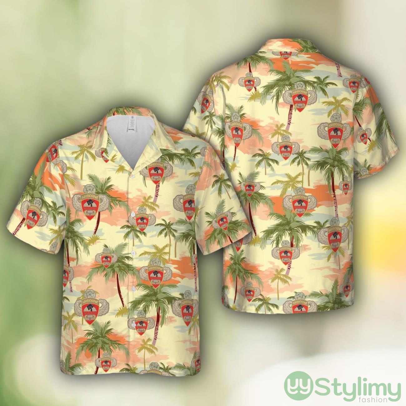 Airborne 555th Parachute Infantry Battalion Men And Women Hawaiian Shirt 2 Airborne 555th Parachute Infantry Battalion Men And Women Hawaiian Shirt Product Photo 1