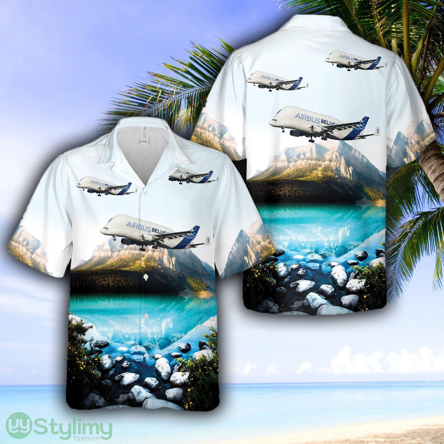 Airbus Beluga Airbus A300-600ST (Super Transporter) Hawaiian Shirt 2 Airbus Beluga Airbus A300-600ST (Super Transporter) Hawaiian Shirt - Airbus Beluga Airbus A300-600ST (Super Transporter) Hawaiian Shirt