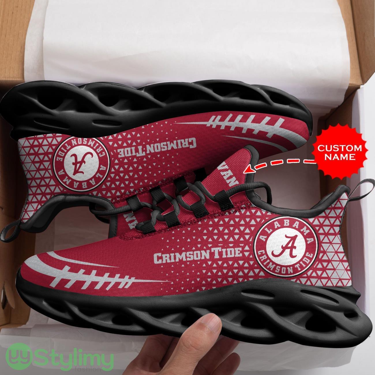 Alabama Crimson Tide Custom Name Personalized Max Soul Sneakers Running Sports Shoes For Men Women 3 Alabama Crimson Tide Custom Name Personalized Max Soul Sneakers Running Sports Shoes For Men Women Product Photo 3