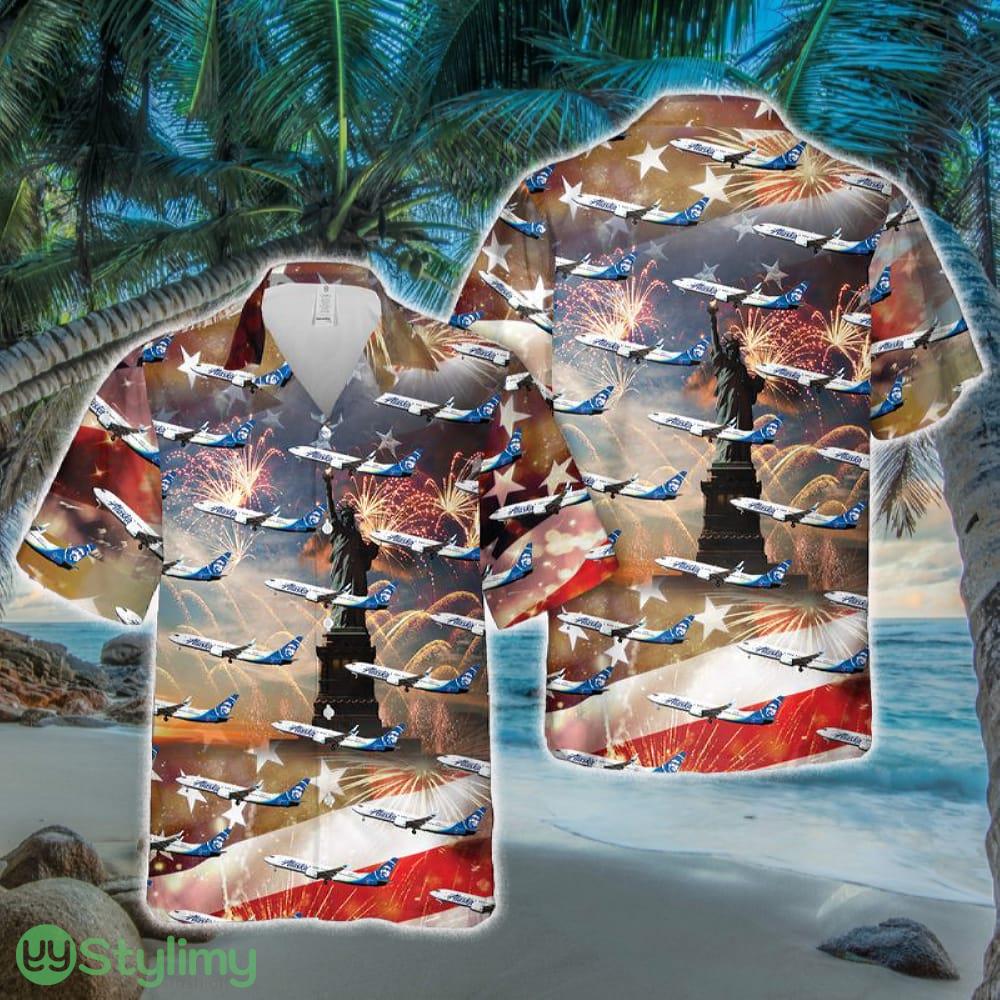 Alaska Airlines Boeing 737-800 Hawaiian Shirt 2 Alaska Airlines Boeing 737-800 Hawaiian Shirt - Alaska Airlines Boeing 737-800 Hawaiian Shirt