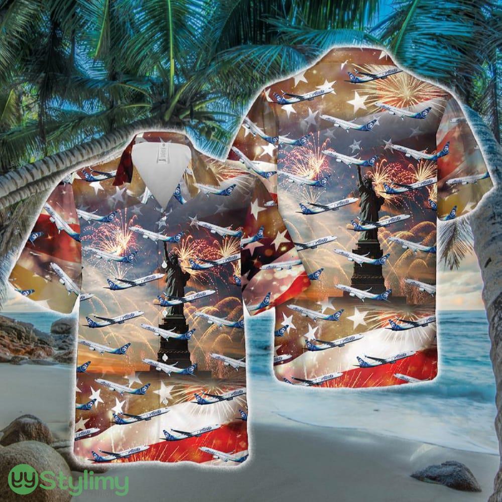 Alaska Airlines Boeing 737-900 Hawaiian Shirt 2 Alaska Airlines Boeing 737-900 Hawaiian Shirt - Alaska Airlines Boeing 737-900 Hawaiian Shirt