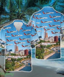 Alaska Airlines Q400 WSU Hawaiian Shirt - Alaska Airlines Q400 WSU Hawaiian Shirt