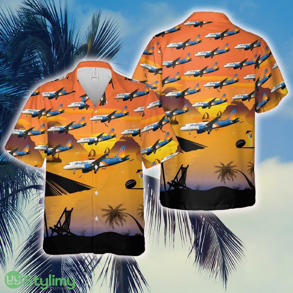 Allegiant Air Airbus A319-111 Hawaiian Shirt 2 Allegiant Air Airbus A319-111 Hawaiian Shirt - Allegiant Air Airbus A319-111 Hawaiian Shirt