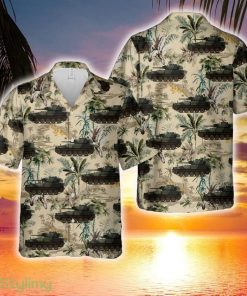 Alvis Scorpion of the British Army with the typical OTAN camouflage, 1975 Hawaiian Shirt - Alvis Scorpion of the British Army with the typical OTAN camouflage, 1975 Hawaiian Shirt