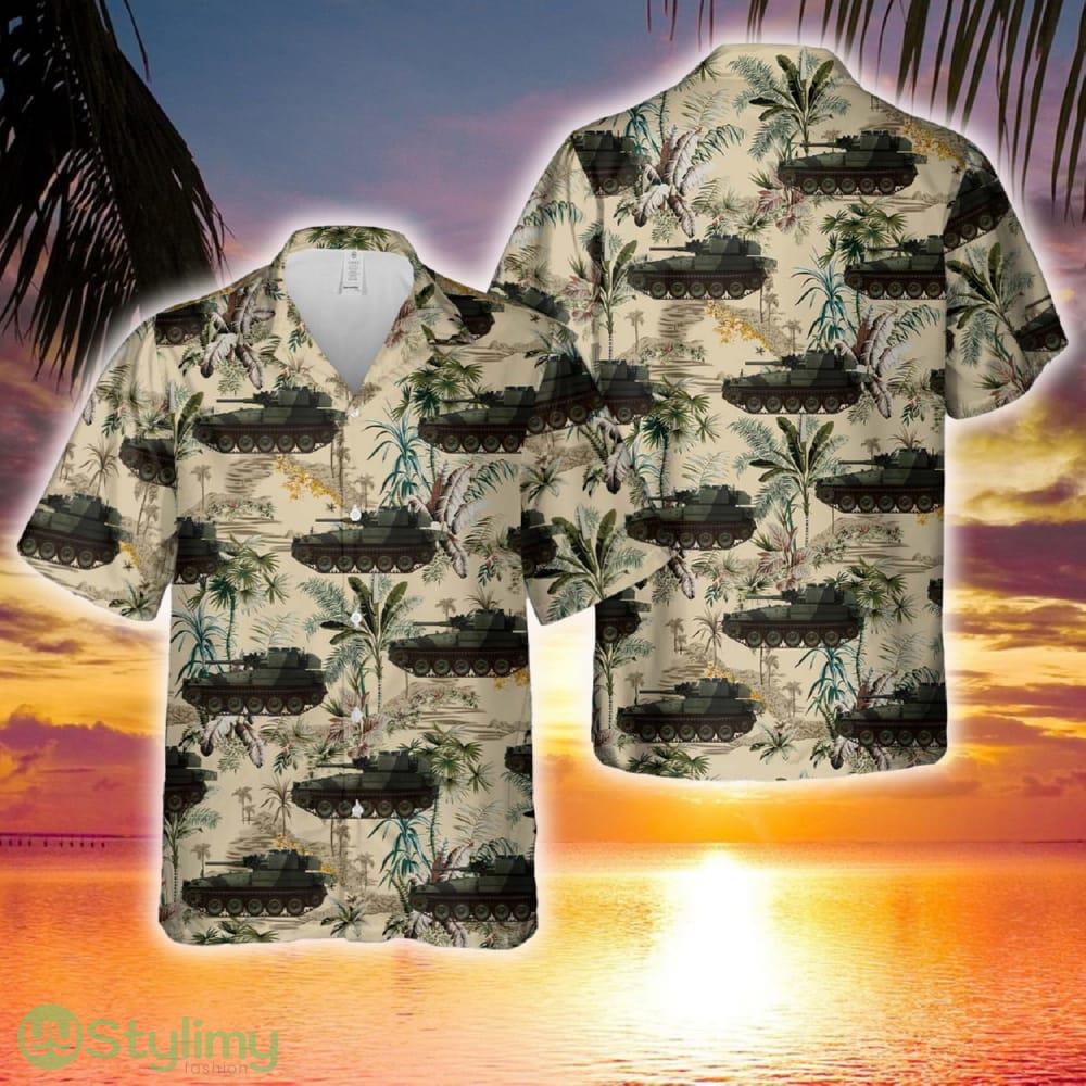 Alvis Scorpion of the British Army with the typical OTAN camouflage, 1975 Hawaiian Shirt 2 Alvis Scorpion of the British Army with the typical OTAN camouflage, 1975 Hawaiian Shirt - Alvis Scorpion of the British Army with the typical OTAN camouflage, 1975 Hawaiian Shirt