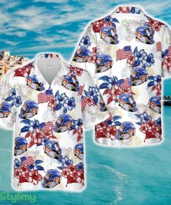 AMERICAN EAGLE Welding Helmet Hawaiian Shirt - AMERICAN EAGLE Welding Helmet Hawaiian Shirt