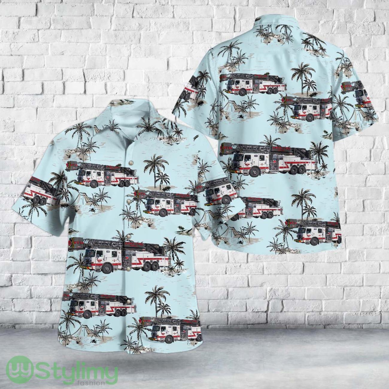 Ames, Iowa, Ames Fire Department 3D Hawaiian Shirt 2 Ames, Iowa, Ames Fire Department 3D Hawaiian Shirt Product Photo 1