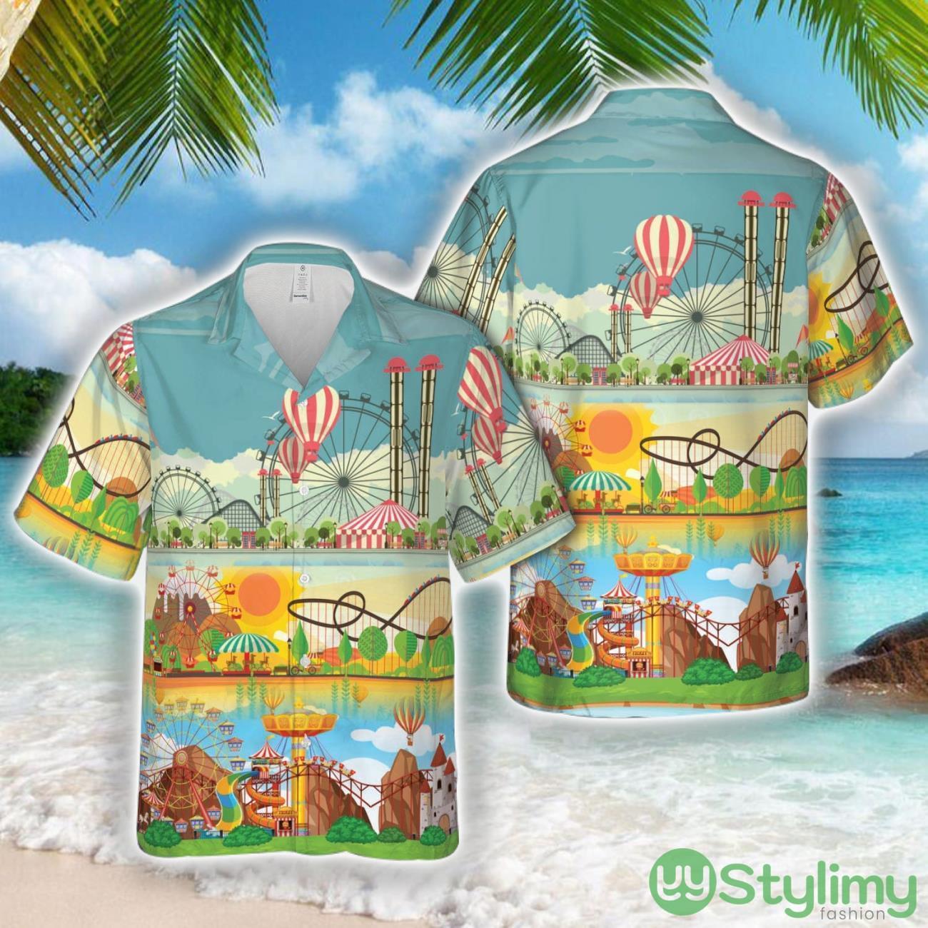 Amusement Park 3D Hawaiian Shirt Unisex For Men Women Summer Holiday 2 Amusement Park 3D Hawaiian Shirt Unisex For Men Women Summer Holiday Product Photo 1