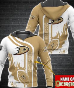 Anaheim Ducks NHL Custom Name 3D Hoodie All Over Printed Product Photo 1