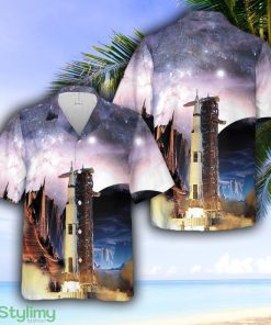 Apollo 11 Saturn V rocket Hawaiian Shirt - Apollo 11 Saturn V rocket Hawaiian Shirt