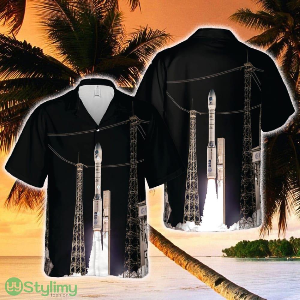 Ariane Space Vega C Hawaiian Shirt 2 Ariane Space Vega C Hawaiian Shirt - Ariane Space Vega C Hawaiian Shirt