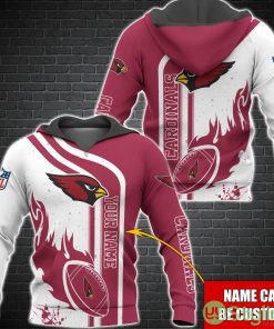 Arizona Cardinals NFL Custom Name 3D Hoodie All Over Printed Product Photo 1