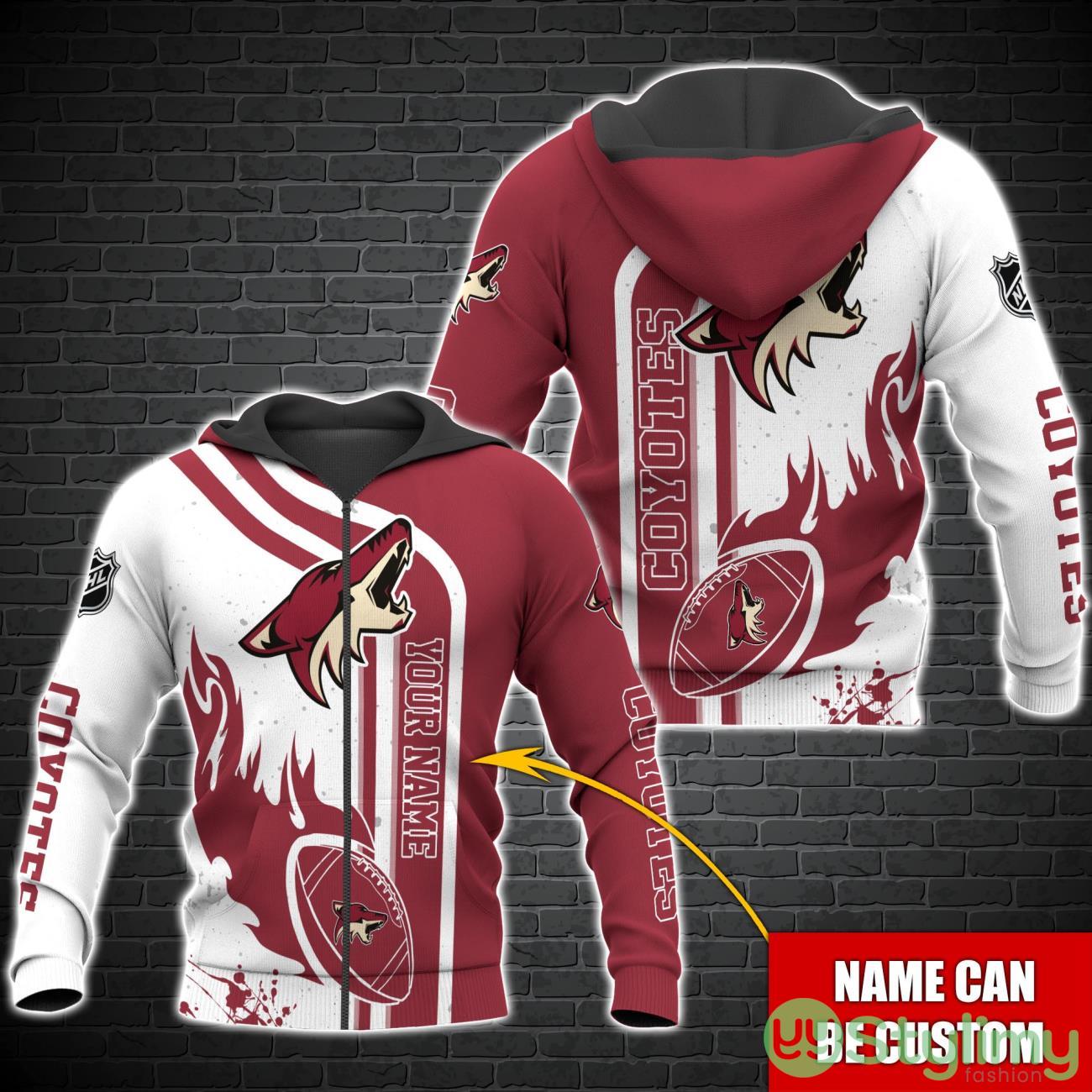 Arizona Coyotes NHL Custom Name 3D Hoodie All Over Printed 2 Arizona Coyotes NHL Custom Name 3D Hoodie All Over Printed Product Photo 2