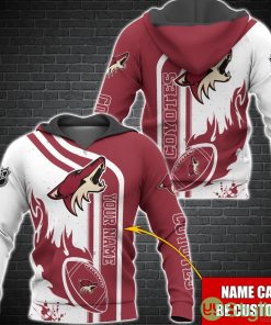 Arizona Coyotes NHL Custom Name 3D Hoodie All Over Printed Product Photo 1
