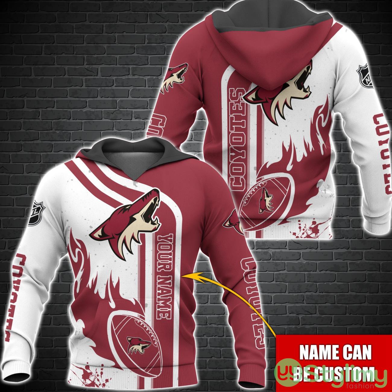 Arizona Coyotes NHL Custom Name 3D Hoodie All Over Printed 7 Arizona Coyotes NHL Custom Name 3D Hoodie All Over Printed Product Photo 1