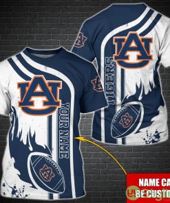 Auburn Tigers NCAA1 Custom Name Special T-Shirt For Fans Product Photo 1