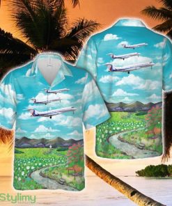 Avcon Jet Bombardier Global 6000 (BD-700-1A10) Hawaiian Shirt - Avcon Jet Bombardier Global 6000 (BD-700-1A10) Hawaiian Shirt