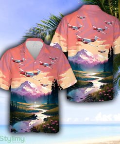 Beechcraft King Air 350i HM Coastguard livery Hawaiian Shirt - Beechcraft King Air 350i HM Coastguard livery Hawaiian Shirt